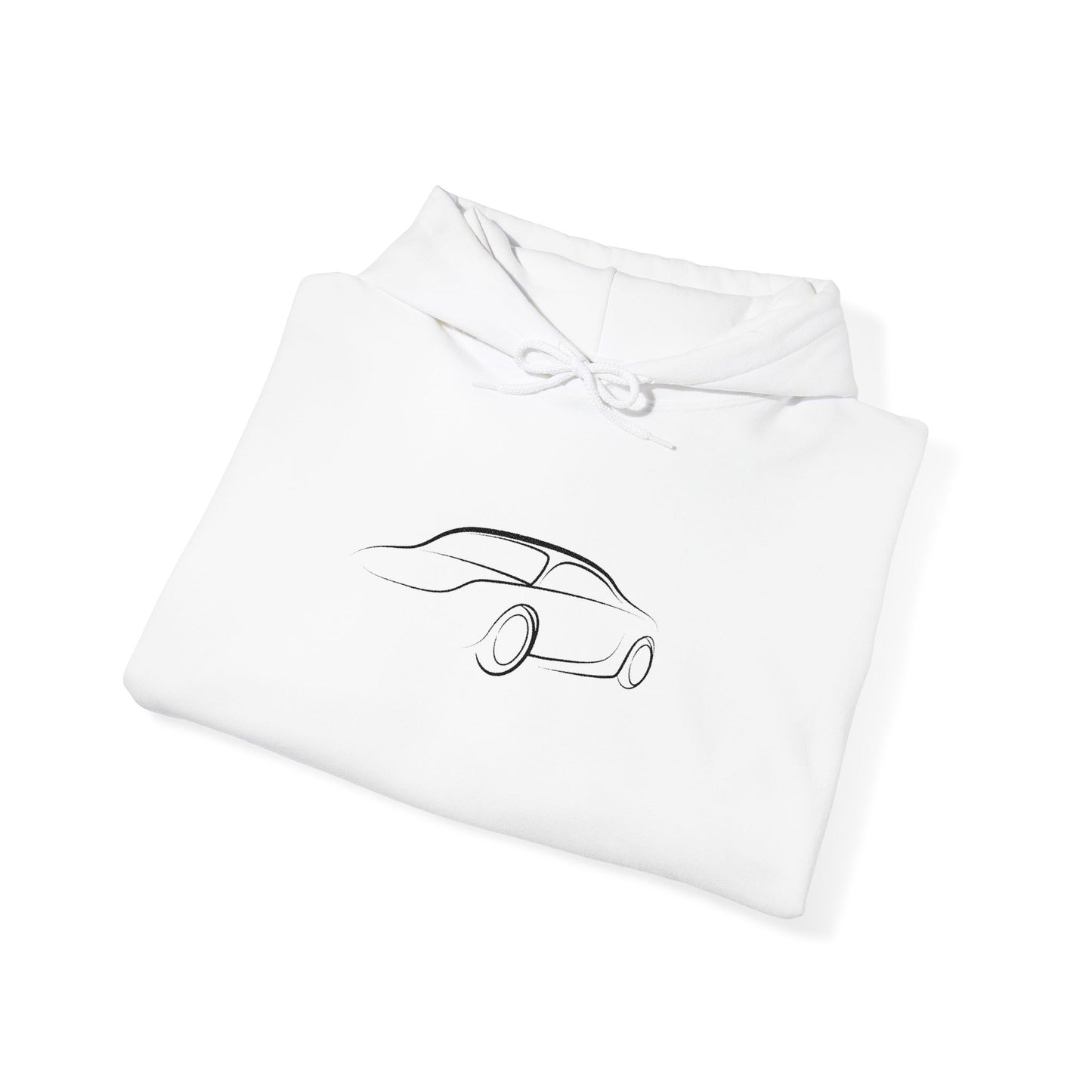 Stylish Car Illustration Hoodie, Unisex Sweatshirt