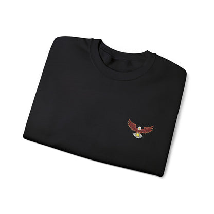 Stylish Eagle Embroidered Unisex Crewneck Sweatshirt
