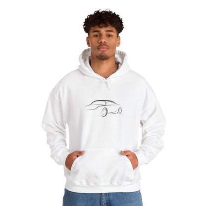 Stylish Car Illustration Hoodie, Unisex Sweatshirt