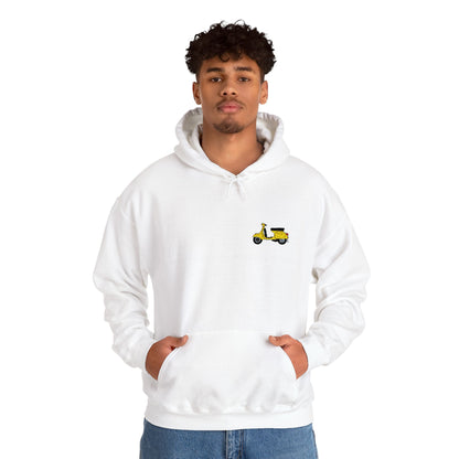 Embroidery Scooter Design Unisex Hoodie
