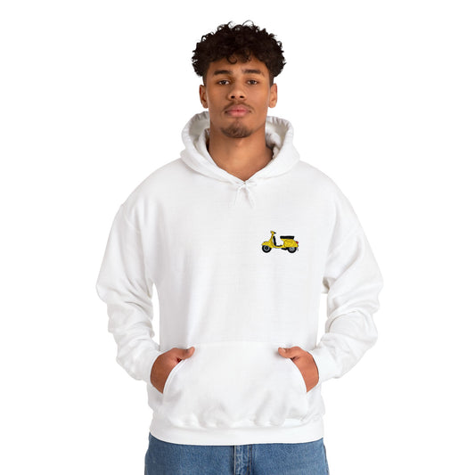 Embroidery Scooter Design Unisex Hoodie